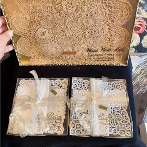NWOT HANDMADE DOILY SET MADE IN PORTUGAL